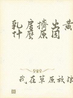 乳房挤出黄水是什么原因