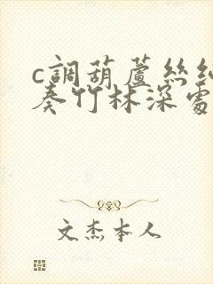 c调葫芦丝纯伴奏竹林深处封面