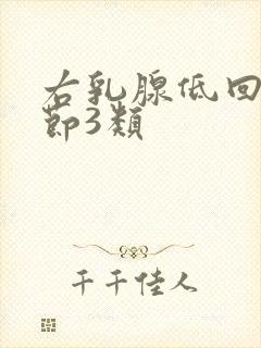 右乳腺低回声结节3类