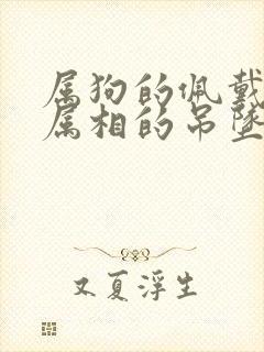 属狗的佩戴什么属相的吊坠好