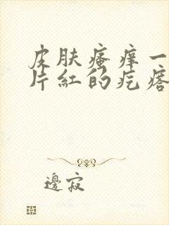 皮肤瘙痒一抓一片红的疙瘩