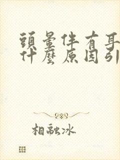 头晕伴有耳鸣是什么原因引起的