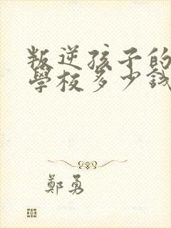 叛逆孩子的封闭学校多少钱