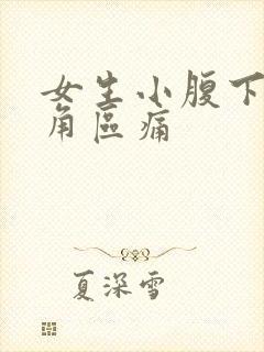 女生小腹下面三角区痛