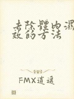 去除体内湿气有效的方法