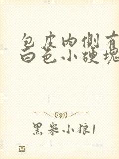 包皮内侧有一排白色小硬块