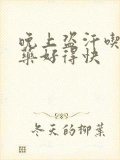 晚上盗汗吃什么药好得快