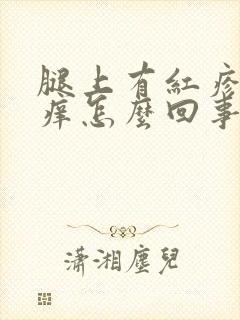 腿上有红疹子很痒怎么回事