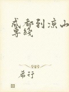 成都到凉山货运专线封面