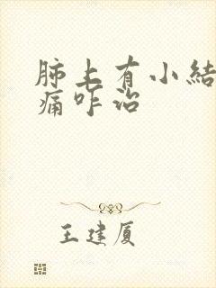 肺上有小结节胸痛咋治