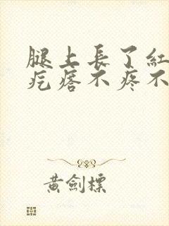 腿上长了红色硬疙瘩不疼不痒