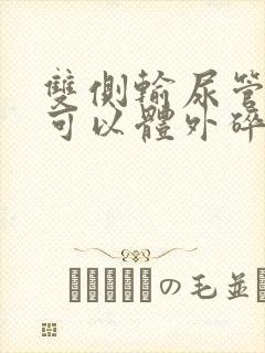 双侧输尿管结石可以体外碎石吗