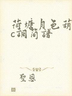 荷塘月色葫芦丝c调简谱