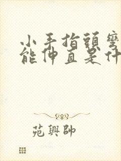 小手指头弯曲不能伸直是什么原因