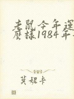 老鼠今年运气怎么样1984年女