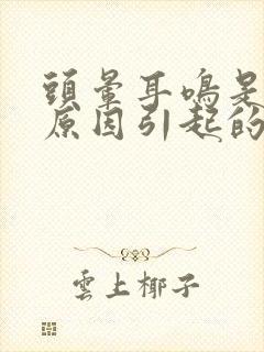 头晕耳鸣是什么原因引起的怎么治疗耳