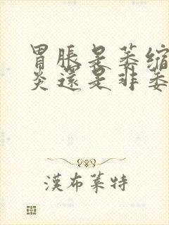 胃胀是萎缩性胃炎还是非萎缩性胃炎封面