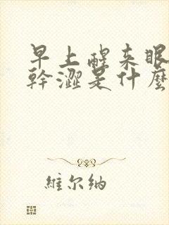 早上醒来眼睛很干涩是什么原因