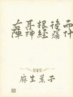 右耳根后面一阵阵神经痛什么原因