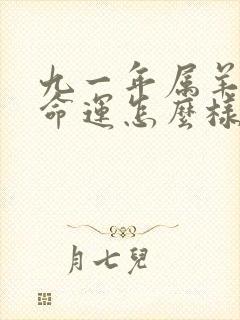 九一年属羊男的命运怎么样封面