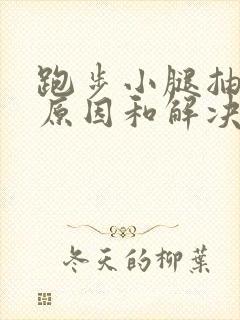 跑步小腿抽筋的原因和解决办法