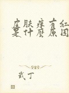 皮肤痒有红疙瘩是什么原因