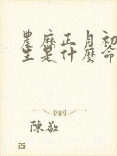 农历正月初二出生是什么命