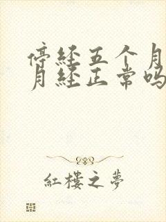 停经五个月又来月经正常吗怎么回事封面