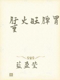 肝火旺脾胃湿气重