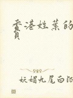 香港姓叶的男演员