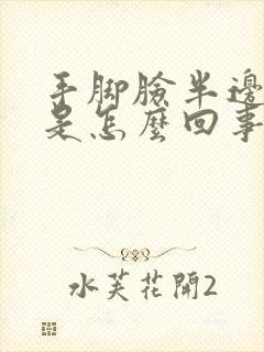 手脚脸半边发麻是怎么回事