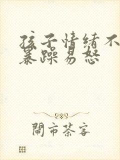 孩子情绪不稳定暴躁易怒封面