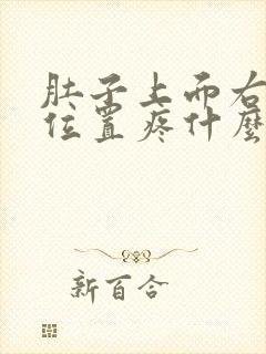 肚子上面右边的位置疼什么原因