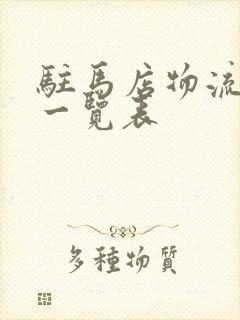 驻马店物流公司一览表