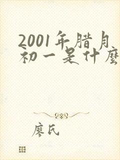 2001年腊月初一是什么命