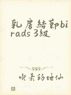 乳房结节bi rads 3级