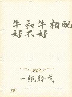 牛和牛相配婚姻好不好