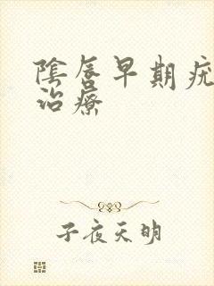 阴唇早期疣湿的治疗