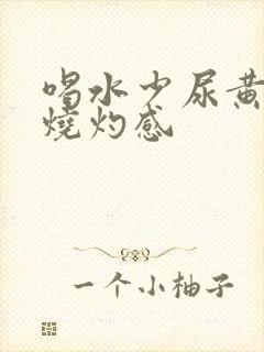 喝水少尿黄尿道烧灼感封面