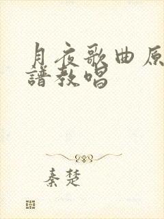 月夜歌曲原唱简谱教唱