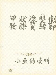 甲状腺双侧叶多发胶质结节2类