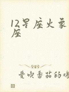 12星座火象星座封面