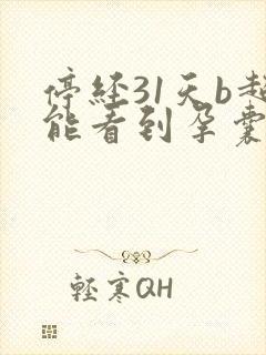 停经31天b超能看到孕囊吗