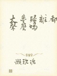 大梦归离都是原声么吗封面