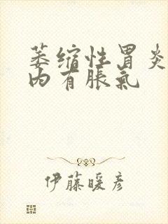 萎缩性胃炎 腹内有胀气封面