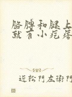 胳膊和腿上一挠就有小疙瘩