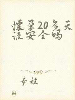 怀孕20多天药流安全吗