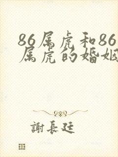 86属虎和86属虎的婚姻好吗