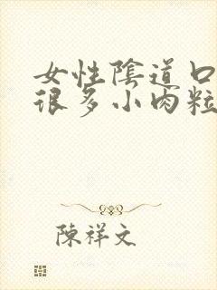 女性阴道口起了很多小肉粒