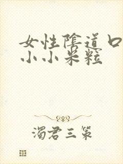 女性阴道口边有小小米粒